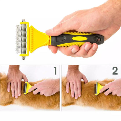 New Safe Dog Dematting Comb Hair Brush Pet Grooming