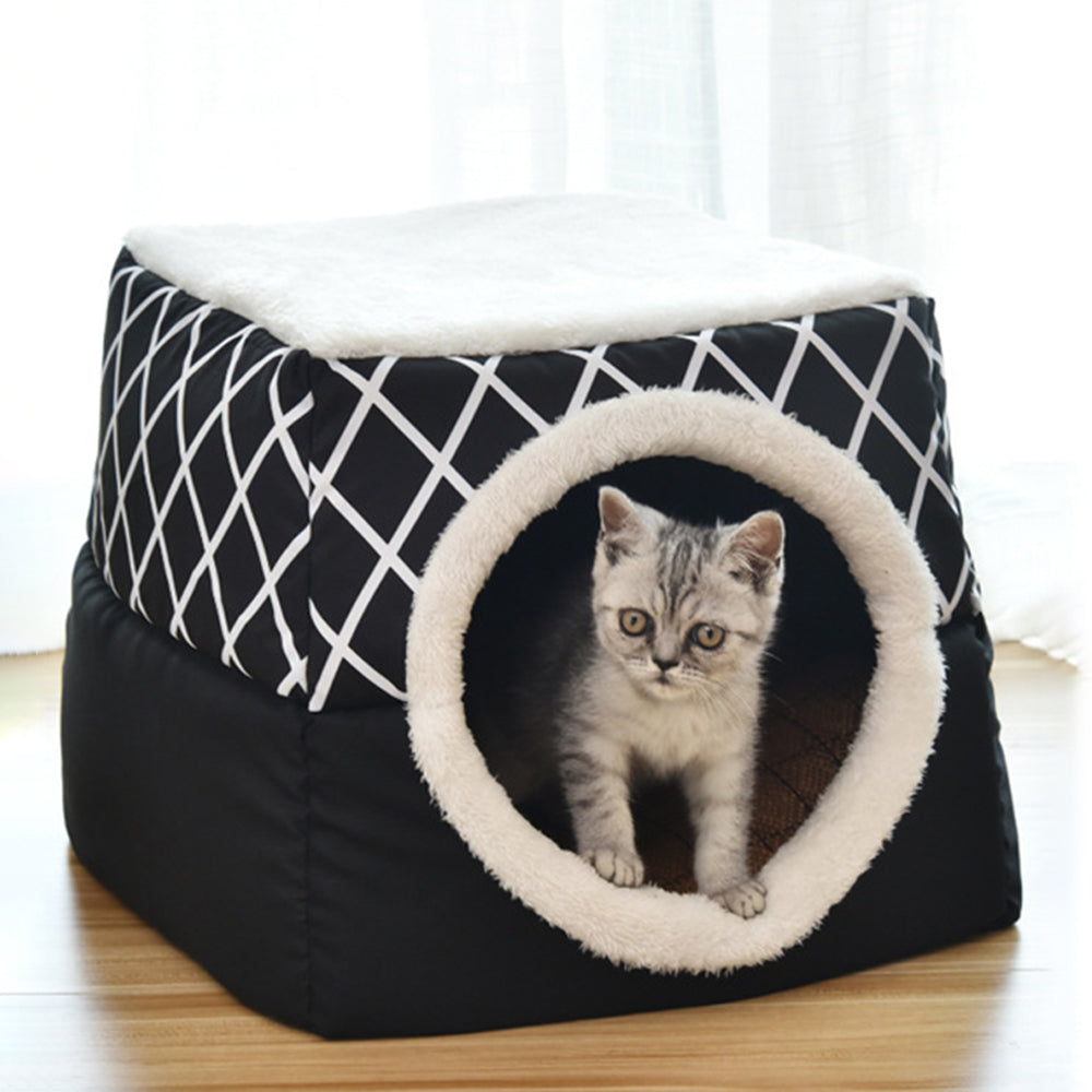 Comfortable House Removable Small Dog Bed Cave