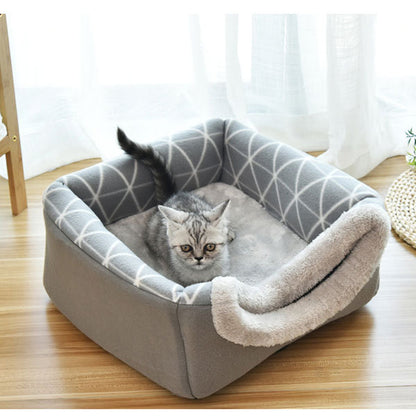 Soft Nest Kennel Bed for Dogs Sleeping Bag Mat