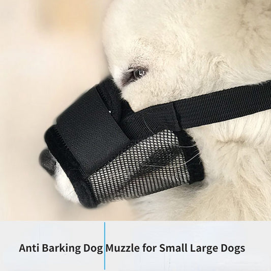 Dog Pet Muzzle Mouth Guard Nylon Belt