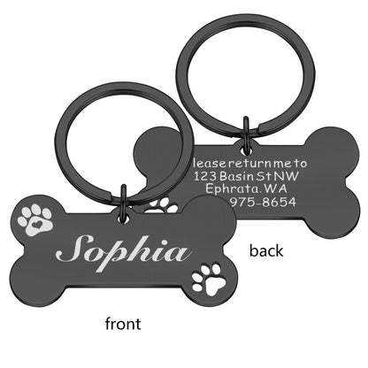 New Personalized Pet ID Tag Keychain