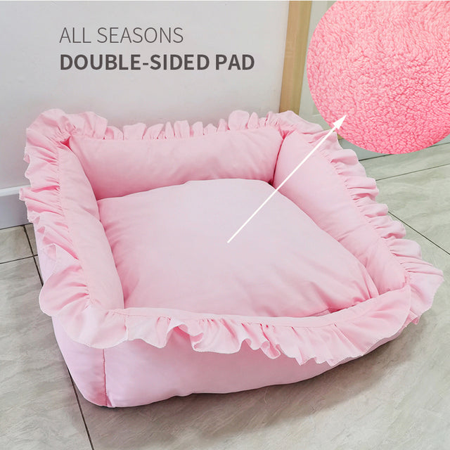 Cute Princess Dog Bed Soft Breathable