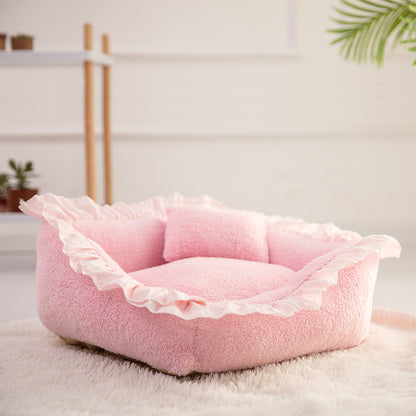Cute Princess Dog Bed Soft Breathable