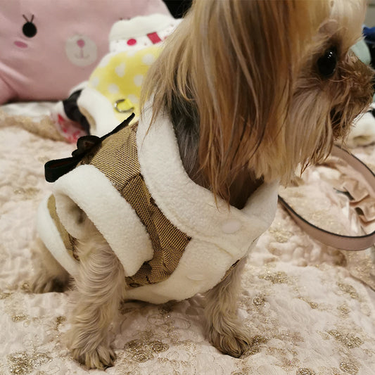 Winter Dog Clothes Thick Vest Harness