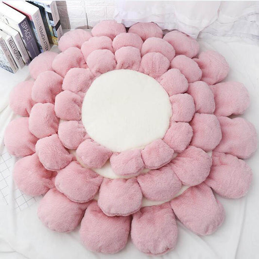 Flower Shape Pet Dog Mat Rug Carpet