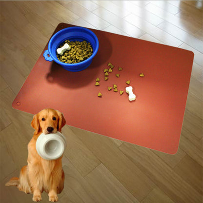 Waterproof Mat for Dog Silicone Food Pad Bowl Drinking