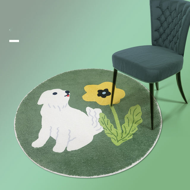 INS Cute Dog Carpet Round Playmat