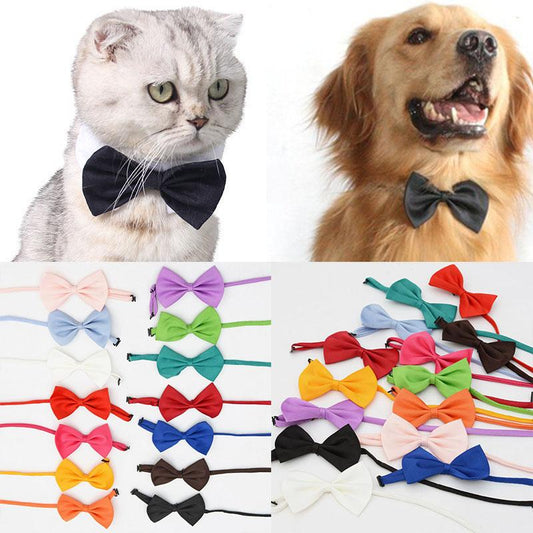 Collar Dog Bowknot Adjustable Necklace