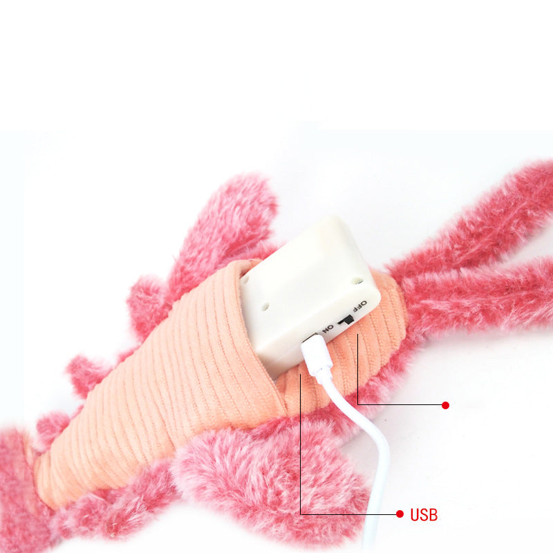 Electric Jumping Cat toy Shrimp Moving
