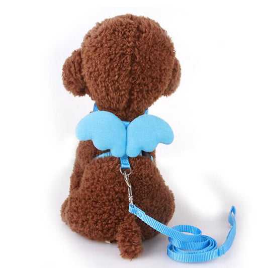 Little Angel Chest Strap Wings Dog Leash Harness