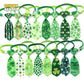 St Patrick Day Bow Tie Clover Dog Supplies
