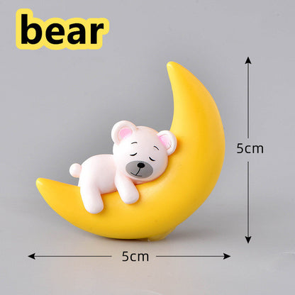 Dog Bear Figurine Model Miniature Decor
