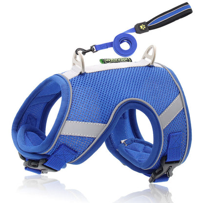 Dog Harness Chest Set Reflective Polyester