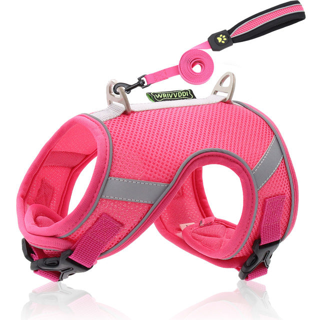 Dog Harness Chest Set Reflective Polyester