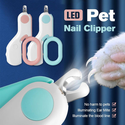 LED Light Nail Clipper Professional Pet Grooming