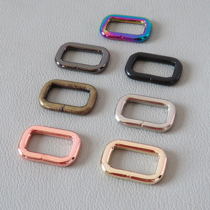 Strong Metal Rectangular Buckle Ring Loop