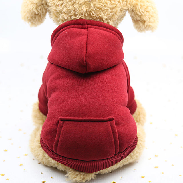 Winter Dog Hoodie Sweaters with Pockets