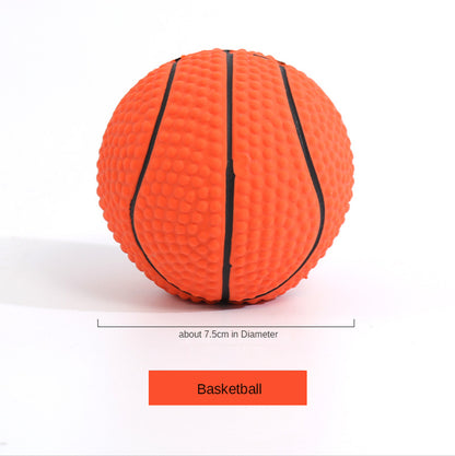 Dog Squeak Sound Toys Funny Throwing Balls