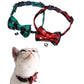 Cute Christmas Collar with Bell Bow Tie Buckle