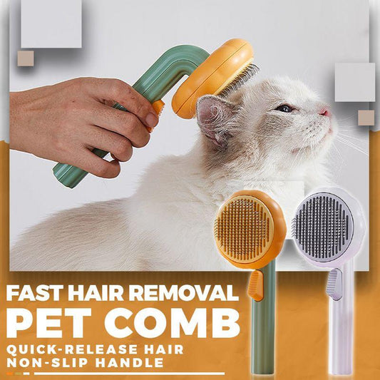 Dog Comb Fast Hair Removal Selfcleaning Pet Grooming