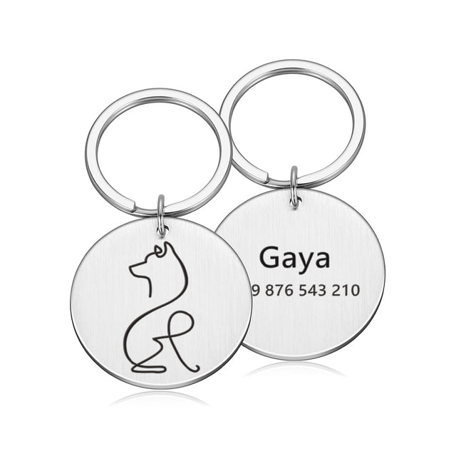 Dog Tag Stainless Steel Name Free Engraved