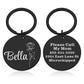 Personalized Dog ID Tag Flowers Artistic Font