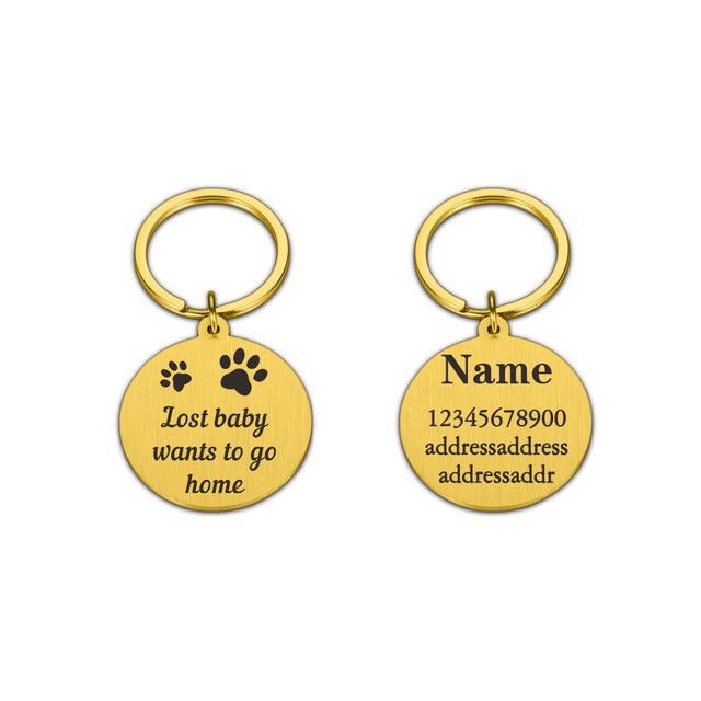 Personalized Pet ID Tags Engraved Charm