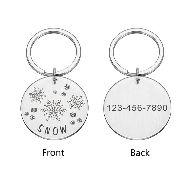 Pet ID Tag Personalized Free Engraved