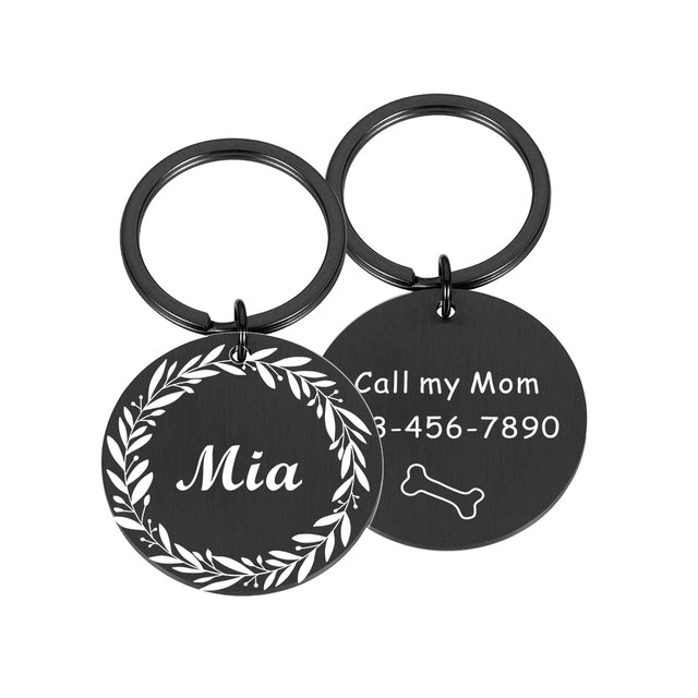 Stainless Steel Personalized Dog Cat ID Tag