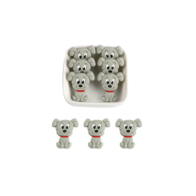 Dog Silicone Beads Baby Teether