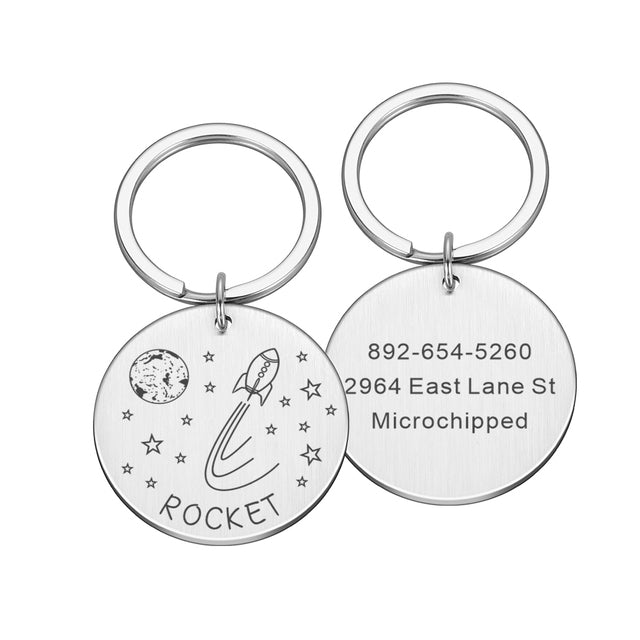 Free Engraving Dogs ID Tags Nameplate