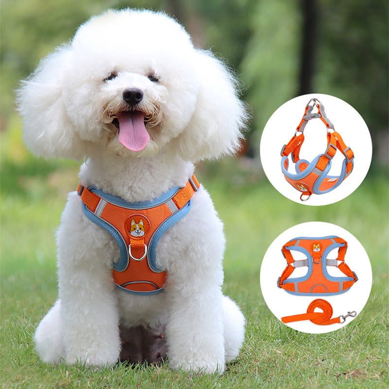 Adjustable Padded Vest Harness Leash for Dogs