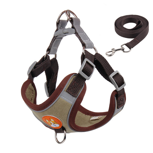 Adjustable Padded Vest Harness Leash for Dogs