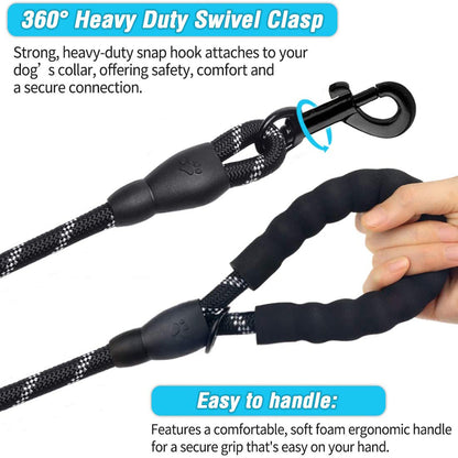 Dog Lead Reflective Rope Durable Traction