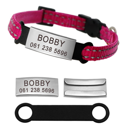 Personalized Pet Collars With Name ID Tag