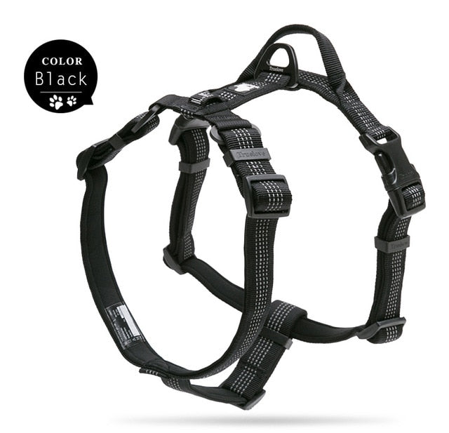 Pet Harness Reflective Nylon with Collar