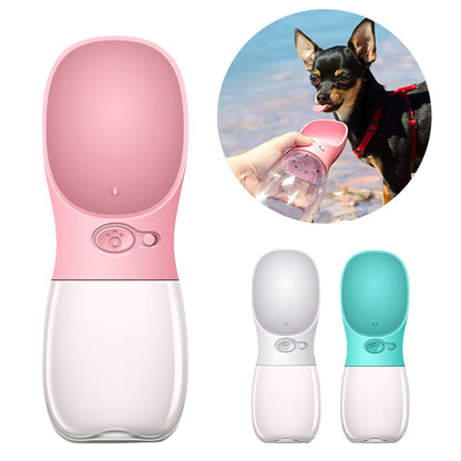 Portable Pet Dog Water Bottle Drinking Bowl Outdoor Pet Water