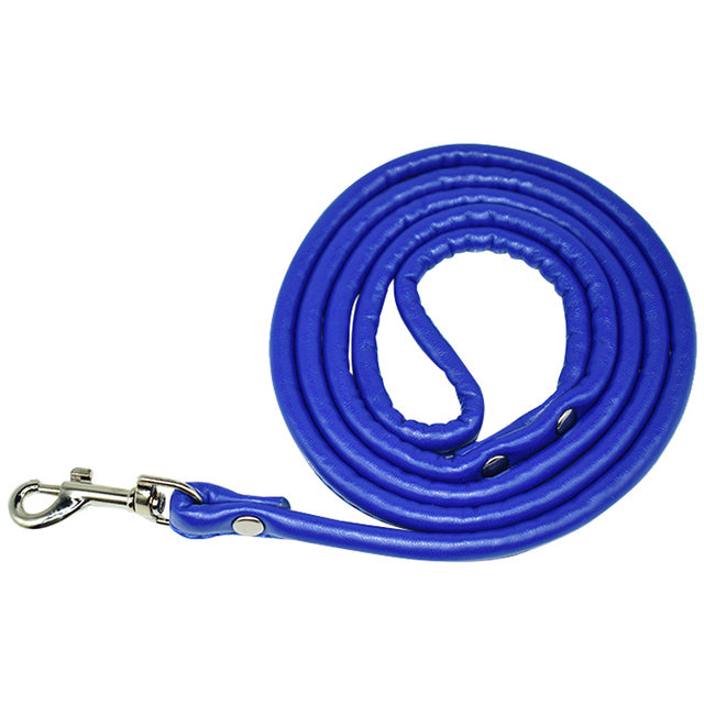 PU Leather Round Rope Dog Leash