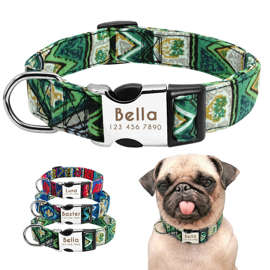 Custom Pet Dog Collar Personalized Collar