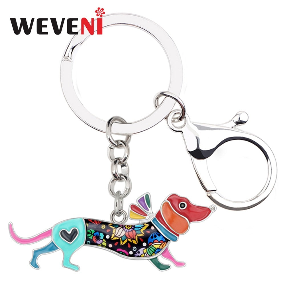 Collar Dachshund Dog Key Chains