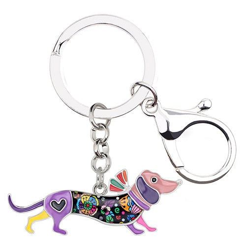 Collar Dachshund Dog Key Chains