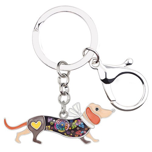 Collar Dachshund Dog Key Chains